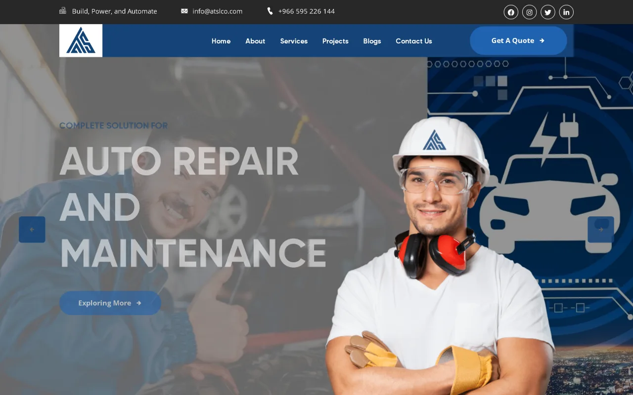 Alpha Technical Services — homepage screenshot
